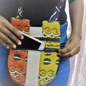 African Wax Print Crossbody